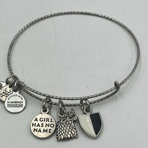 Alex and Ani Game of Thrones Limited Edition Arya Stark charm bangle bracelet